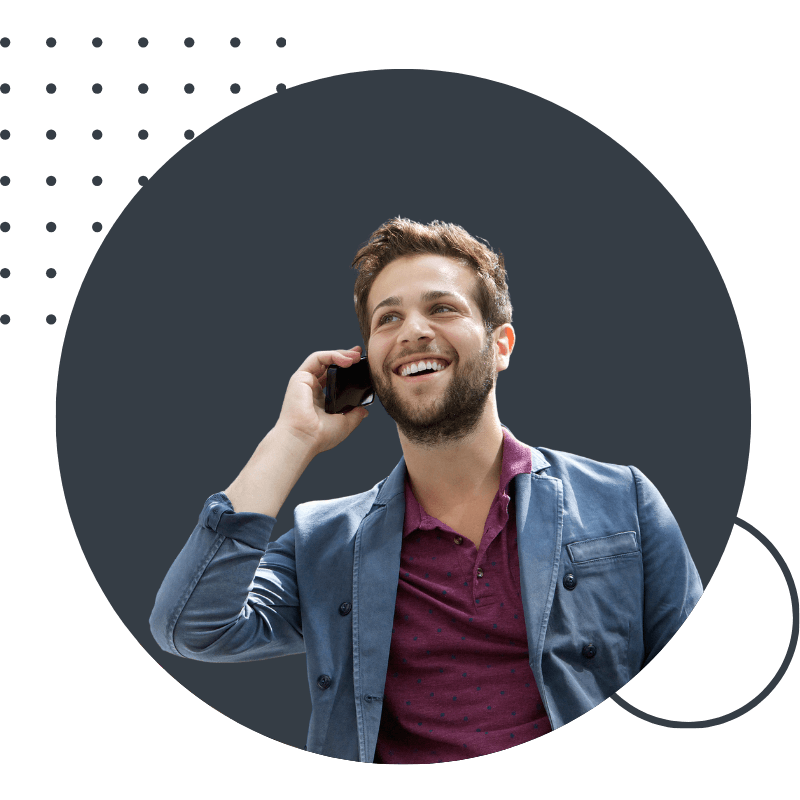 Homme d'affaires au téléphone