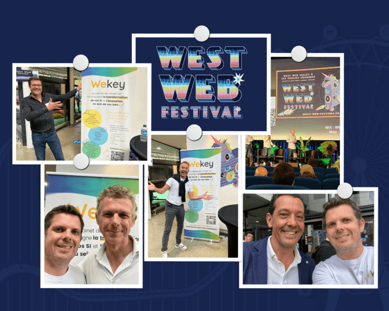 Photo montage de l'équipe Wekey au West Web Festival