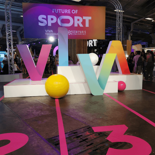 Stand de présentation de viva tech sport