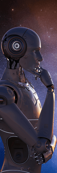 Robot blanc ressemblance humaine