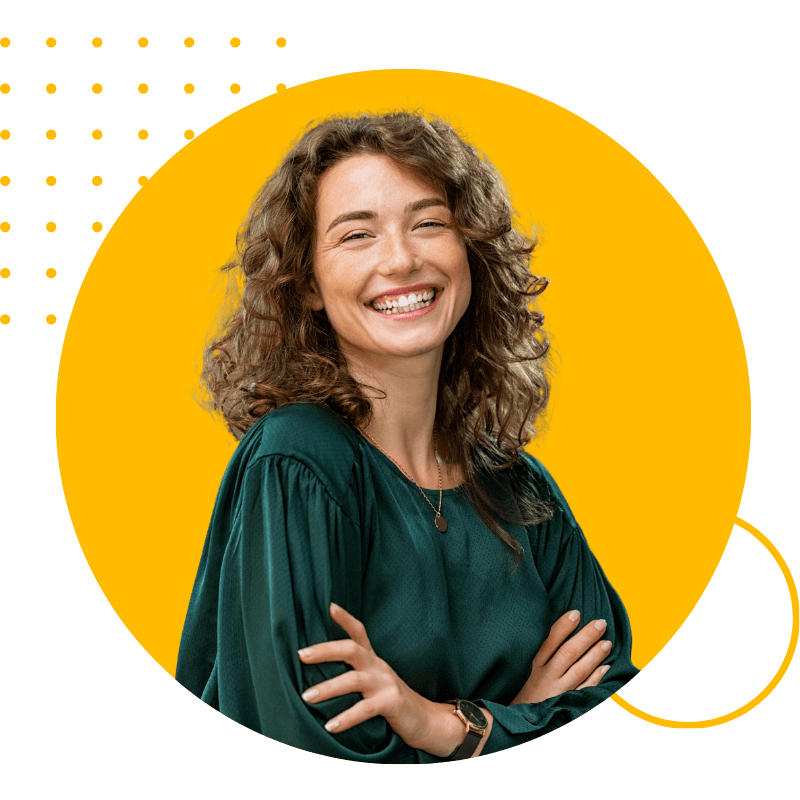 Femme souriante 